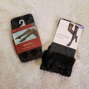 Merona Tights & Xhilaration Glitter stockings